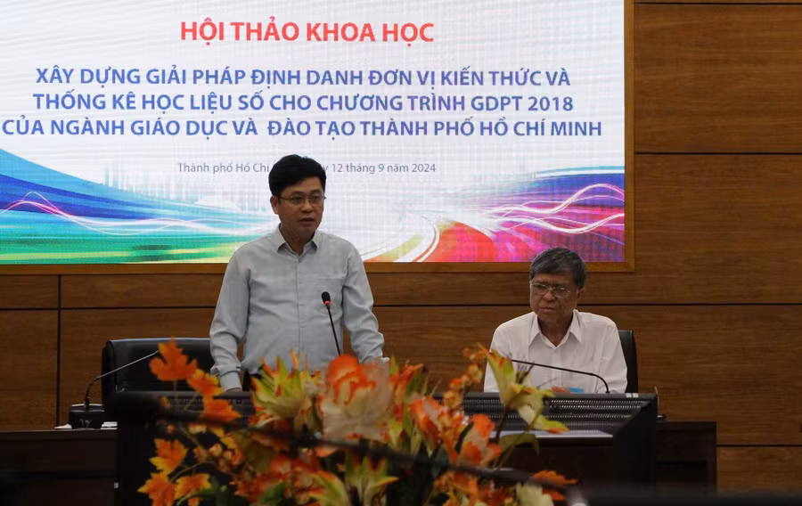 PGS-TS Nguyễn Xuân Thành phát biểu tại hội thảo.