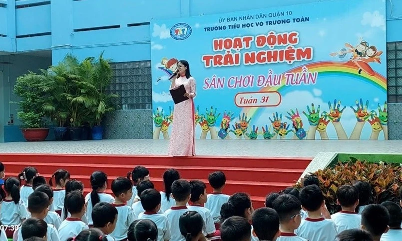 Hoạt động trải nghiệm của Trường Tiểu học Võ Trường Toản (Quận 10).