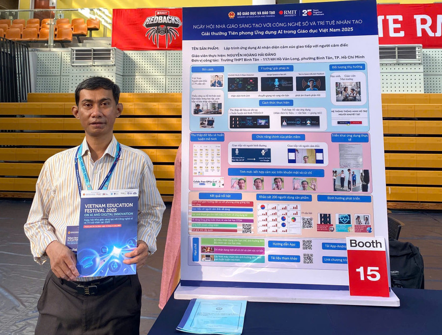 Thầy Nguyễn Hoàng Hải Đăng, giáo viên Trường THPT Bình Tân.