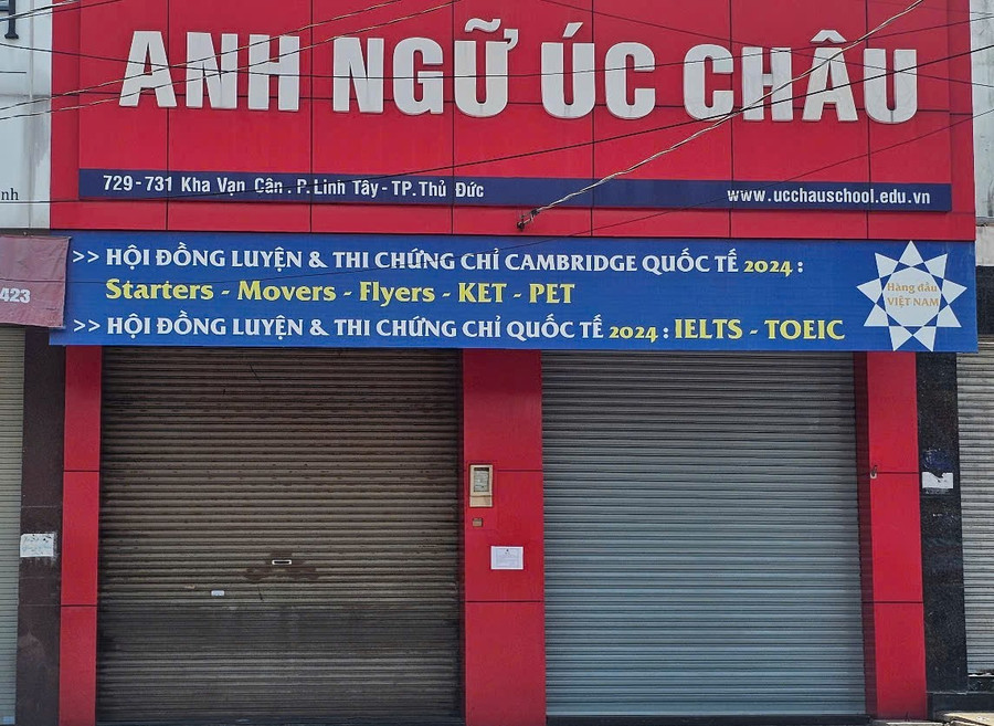 Trung tâm ngoại ngữ Úc Châu đã đóng cửa và cắt liên lạc với phụ huynh hơn một tuần qua, sau khi thu hàng tỷ đồng học phí.