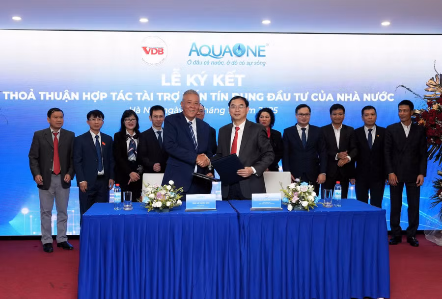 VDB-AQUA ONE ký kết thỏa thuận hợp tác tài trợ vốn tín dụng đầu tư của Nhà nước