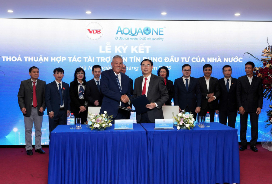 VDB-AQUA ONE ký kết thỏa thuận hợp tác tài trợ vốn tín dụng đầu tư của Nhà nước
