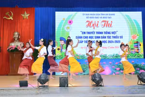 An Giang khai mạc Hội thi "Em thuyết trình tiếng Việt" dành cho học sinh dân tộc thiểu số trên địa bàn. 
