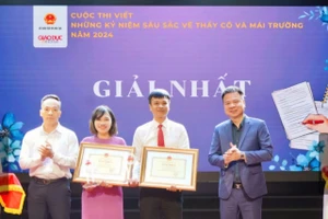 Giáo viên An Giang đạt giải Nhất cuộc thi viết “Những kỷ niệm sâu sắc về thầy cô và mái trường” do Bộ GD&ĐT cùng Báo Giáo dục và Thời đại tổ chức.