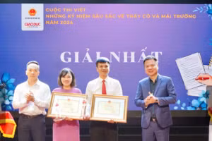 Giáo viên An Giang đạt giải Nhất cuộc thi viết “Những kỷ niệm sâu sắc về thầy cô và mái trường” do Bộ GD&ĐT cùng Báo Giáo dục và Thời đại tổ chức.