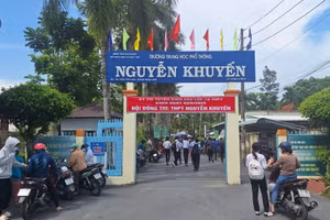 An Giang có hơn 21.400 thí sinh đăng ký dự thi tuyển sinh vào lớp 10 THPT năm học 2025 - 2026. (Ảnh: Trọng Nhân) 