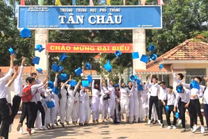 Trường THPT Tân Châu 3 năm liền có học sinh đạt thủ khoa toàn tỉnh Kỳ thi tốt nghiệp THPT. Ảnh: NTCC.