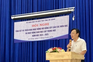 An Giang triển khai hoạt động chuyên môn Hội động cốt cán cấp Trung học năm học 2024-2025.