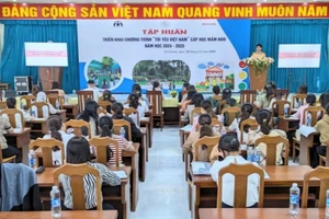 Quang cảnh buổi tập huấn.