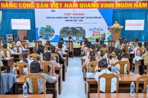 Quang cảnh buổi tập huấn.