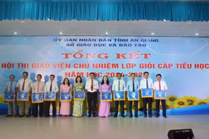 Sở GD&ĐT An Giang tổng kết Hội thi Giáo viên chủ nhiệm lớp giỏi cấp Tiểu học năm học 2024 - 2025. (Ảnh: Trọng Nhân)