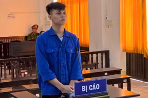 Châu Tấn Lộc tại tòa. (Ảnh: Văn Vũ)