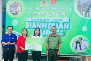 Công an tỉnh An Giang ra quân Chiến dịch tình nguyện Hành quân xanh năm 2025.