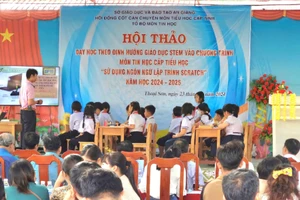 Hội thảo Chuyên đề Dạy học theo định hướng giáo dục STEM vào Chương trình môn Tin học cấp Tiểu học.