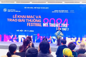 Lễ khai mạc và trao giải thưởng Festival Mỹ thuật trẻ lần thứ 7 năm 2024.