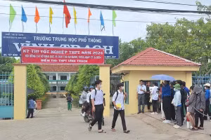 Thí sinh tham gia Kỳ thi tốt nghiệp THPT năm 2024 tại tỉnh An Giang.