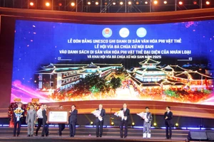 An Giang đón bằng UNESCO ghi danh Lễ hội Vía Bà Chúa Xứ núi Sam. (Ảnh: Trọng Nhân).