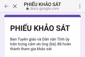 An Giang khảo sát ý kiến về đổi mới Giáo dục và Đào tạo.