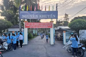 Nhiều trường vùng xa ở An Giang có thứ hạng điểm trung bình cao thi tốt nghiệp THPT năm 2025. Ảnh: Trọng Nhân.