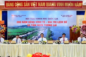 An Giang tổ chức Hội thảo khoa học cấp quốc gia "200 năm kênh Vĩnh Tế - Giá trị lịch sử và tầm nhìn tương lai". (Ảnh: Cổng TTĐT An Giang).