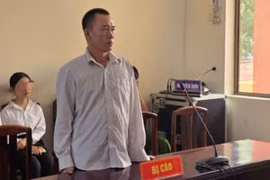 Bị cáo Cao Văn Phường trong phiên xét xử.