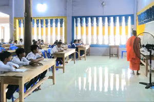 An Giang duy trì các lớp dạy chữ Khmer cho học sinh dân tộc. 