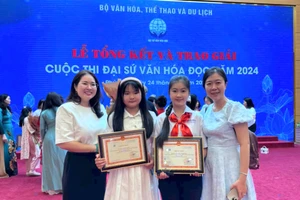 Học sinh An Giang đạt 1 giải Nhì và 1 giải Khuyến khích Cuộc thi Đại sứ Văn hóa đọc toàn quốc năm 2024.