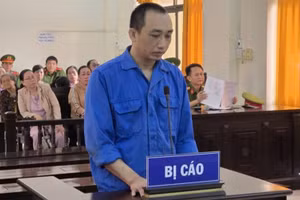 Người đàn ông sát hại anh vợ sau cuộc nhậu, lĩnh án 18 năm tù. Ảnh: Văn Vũ.