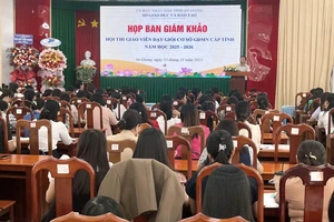 Sở GD&ĐT An Giang họp Ban Giám khảo chuẩn bị Hội thi giáo viên cơ sở GDMN dạy giỏi.