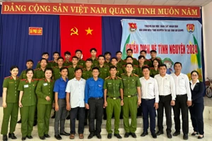 Tuổi trẻ Trường Đại học Cảnh sát Nhân dân với Chiến dịch hè tình nguyện năm 2024. (Ảnh: T.L)