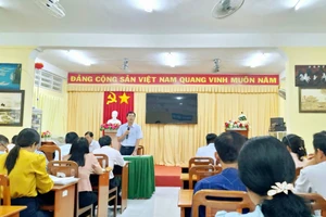 Ngành Giáo dục huyện Thoại Sơn (An Giang) khai mạc Hội thi "Giáo viên Tiểu học dạy giỏi" năm học 2024 - 2025. (Ảnh: Trọng Nhân)