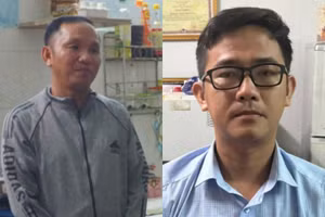 Cơ quan CSĐT Công an Kiên Giang bắt giam và cấm đi khỏi nơi cư trú cán bộ Sở Tài nguyên và Môi trường nhận hối lộ. (Ảnh: Văn Vũ) 