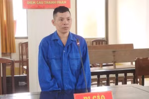 Người đàn ông vận chuyển trái phép chất ma túy lĩnh án 15 năm tù. (Ảnh: Văn Vũ).