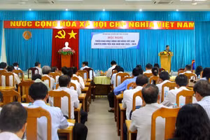 An Giang: Hội nghị triển khai hoạt động Hội đồng cốt cán chuyên môn tiểu học. (Ảnh: Trọng Nhân).