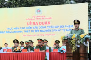 Công an Kiên Giang ra quân bảo đảm an ninh, trật tự dịp Tết Nguyên đán Ất Tỵ