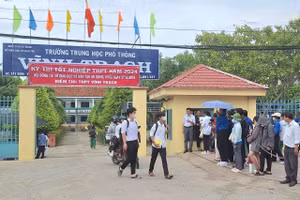 An Giang có 46/51 trường THPT công lập học sinh đỗ tốt nghiệp 100%. (Ảnh: Trọng Nhân)