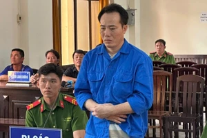 Bị cáo Trần Văn Thanh tại phiên tòa.