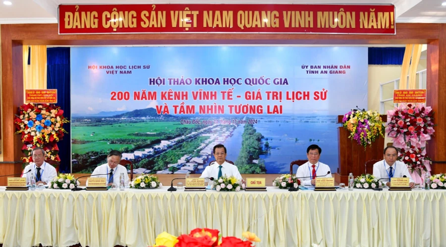 An Giang tổ chức Hội thảo khoa học cấp quốc gia "200 năm kênh Vĩnh Tế - Giá trị lịch sử và tầm nhìn tương lai". (Ảnh: Cổng TTĐT An Giang).