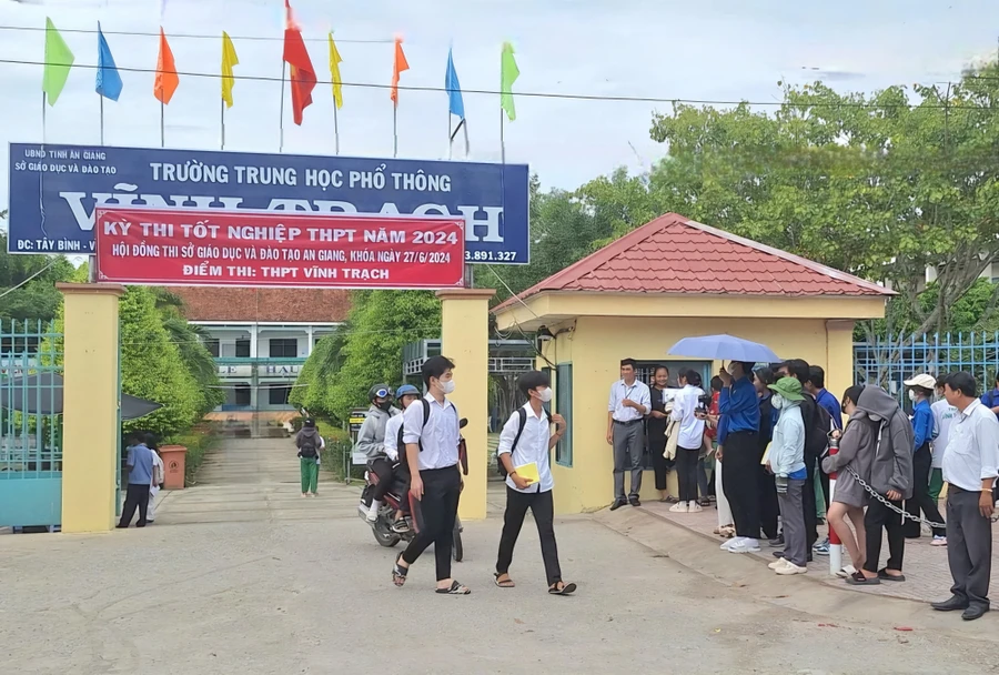 Kỳ thi tốt nghiệp THPT năm 2025, An Giang dự kiến có 48 điểm thi trên địa bàn toàn tỉnh. (Ảnh: Trọng Nhân) 