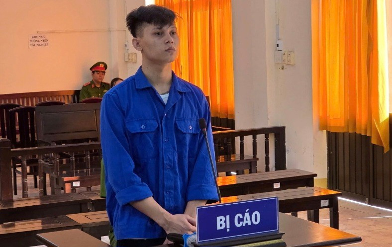 Châu Tấn Lộc tại tòa. (Ảnh: Văn Vũ)