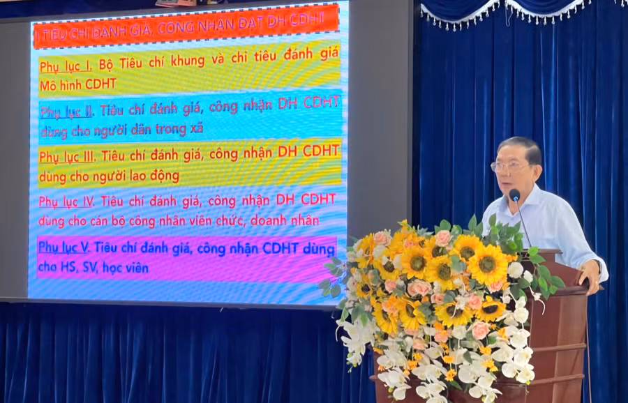 An Giang tập huấn triển khai đánh giá, công nhận "Đơn vị học tập", "Cộng đồng học tập".