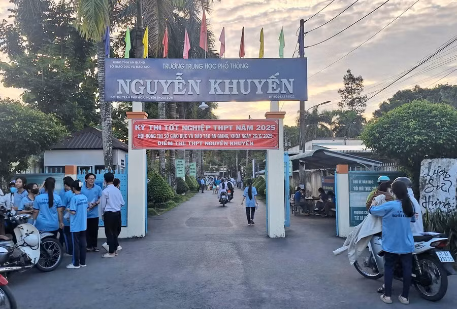 Nhiều trường vùng xa ở An Giang có thứ hạng điểm trung bình cao thi tốt nghiệp THPT năm 2025. Ảnh: Trọng Nhân.