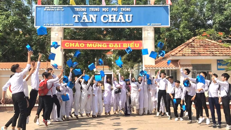 Trường THPT Tân Châu 3 năm liền có học sinh đạt thủ khoa toàn tỉnh Kỳ thi tốt nghiệp THPT. Ảnh: NTCC.