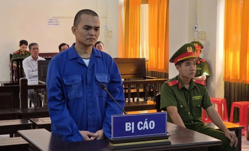 Trần Minh Xuông tại phiên toà. (Ảnh: Văn Vũ)