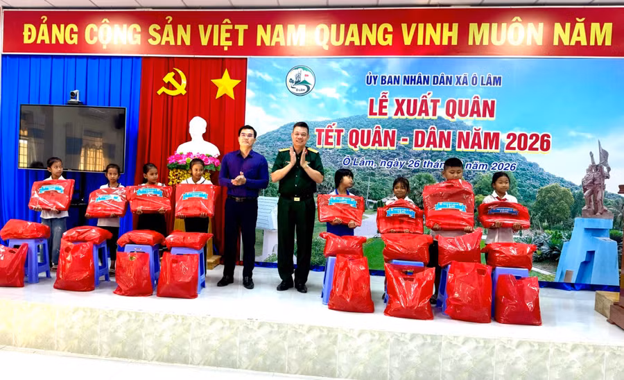 Xã Ô Lâm (tỉnh An Giang) tổ chức "Tết Quân - Dân" năm 2026.