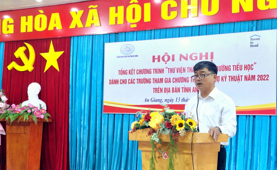 An Giang Hội nghị tổng kết mô hình xây dựng Thư viện thân thiện trong trường tiểu học giai đoạn 2022 - 2024.