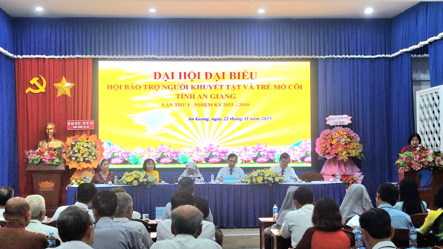 Đại hội Hội Bảo trợ Người khuyết tật và Trẻ mồ côi tỉnh An Giang lần thứ I, nhiệm kỳ 2025 - 2030.