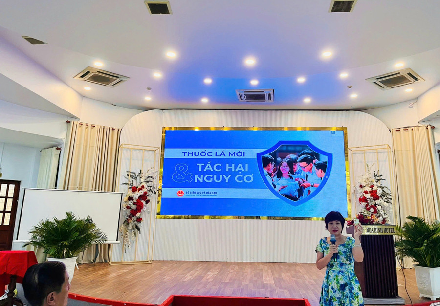 Bộ GD&ĐT bồi dưỡng nâng cao năng lực truyền thông tác hại thuốc lá trong trường học tại An Giang.