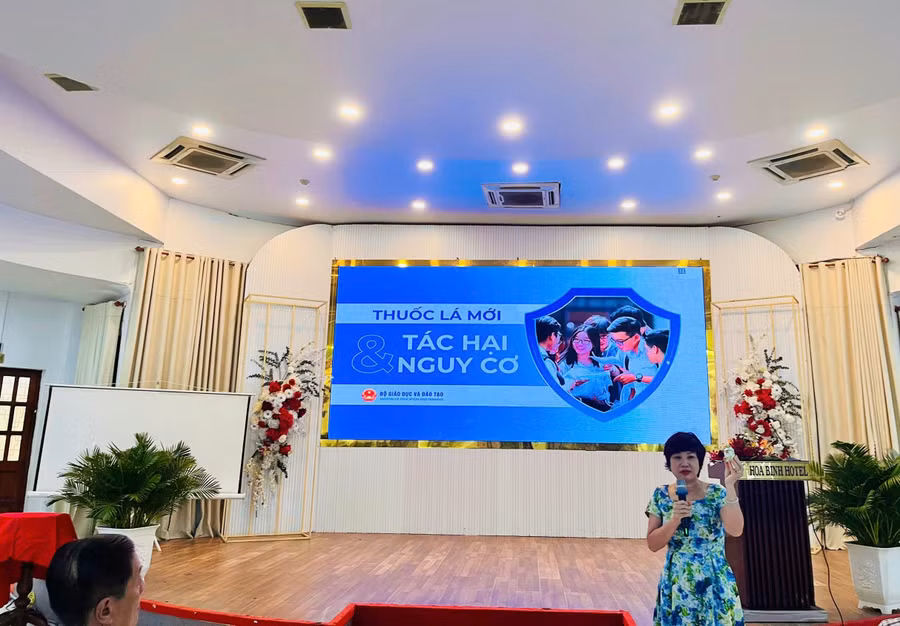 Bộ GD&ĐT bồi dưỡng nâng cao năng lực truyền thông tác hại thuốc lá trong trường học tại An Giang.