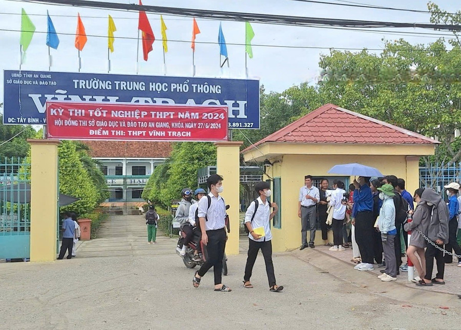 Thí sinh tham gia Kỳ thi tốt nghiệp THPT năm 2024 tại tỉnh An Giang.